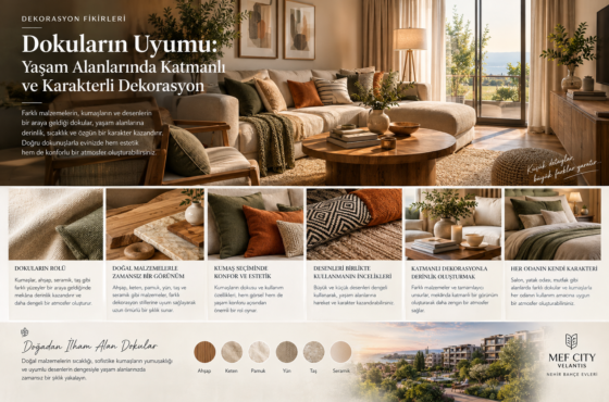 Dokuların Uyumu: Yaşam Alanlarında Katmanlı ve Karakterli Dekorasyon